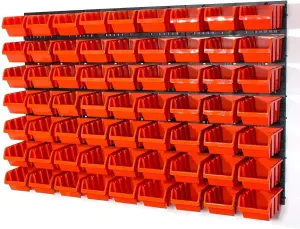 WALL MOUNTED TOOL PEG BOARD SET GARAGE STORAGE BINS WORKSHOP RACK SHED ORGANISER Model 6