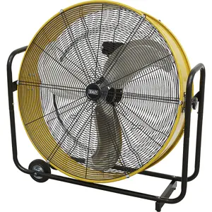 30" Industrial High Velocity Drum Fan - 2 Speed Settings - Wheeled Stand - 110V