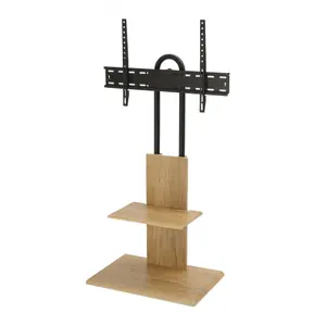 TTAP Oak TV Stand with Bracket for up to 65" TVs