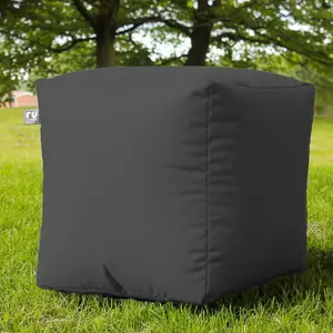 rucomfy Outdoor Water Resistant Cube Beanbag - Grey