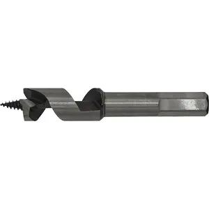 16mm x 100mm Hardened Auger Drill Bit with Hex Shank for Woodworking Projects