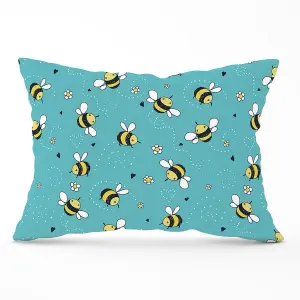 Hand Drawn Busy Bees Cushions 33cm x 48cm