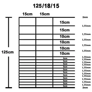 Garden Fence Galvanised Steel Silver 50 x 1.25m