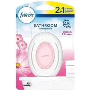 Febreze 2in1 Bathroom / Small Spaces Air Freshener Blossom & Breeze 7.5 ml. (Pack of 6)