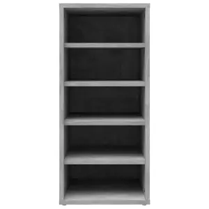 Berkfield Shoe Cabinet Concrete Grey 31.5x35x70 cm Engineered Wood