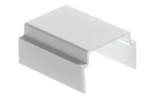 MK White (H)40mm (W)25mm Trunking coupler