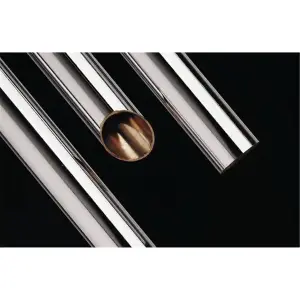 PACK OF 15 (Total 15 Units) - Premium 42mm Copper Tube - (EN1057) - 42mm x 3m Length - Chrome