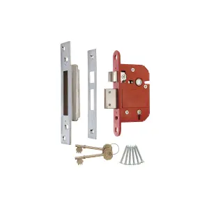 ERA British Standard High Security Fortress 5 Lever Sashlock 76mm Keyed Alike - Satin Chrome