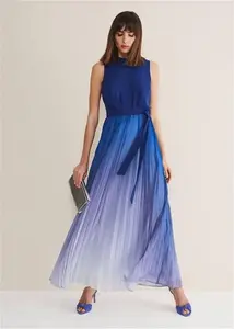 Phase Eight 'S Piper Ombre Maxi Dress - Blue - Maxi Dresses Size 26