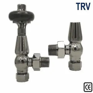 York Thermostatic Radiator Valves - Black Nickel