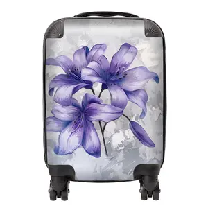 Purple Lilies Suitcase - Small