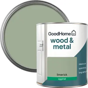 GoodHome Limerick Eggshell Metal & wood paint, 750ml