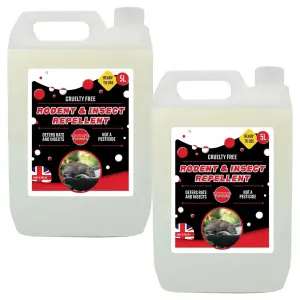 1 x 5 Litre Rodent & Insect Repellent Ready to Use Protective Rodent Repeller for Home, Garden & Office