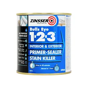 Zinsser Bulls Eye 123 Primer Mixed Colour Ral 6033 500Ml