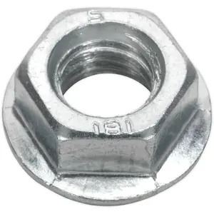 Pack of 50 Zinc Plated M12 Serrated Flange Nuts - Durable and Reliable Fasteners