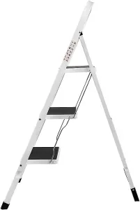 MantraRaj 3 Step Ladder Folding Step Stool Multi-Use Ladder for Household, Kitchen, Office Heavy Duty Handgrip Anti Slip Pedal