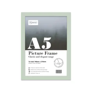 A5 Mint Green Picture Frame Fits A5 (14.8 x 21cm - 5.8 x 8.3in) Poster, Photo, Artwork, or Print.