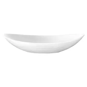 Bormioli Rocco Prometeo Oval Glass Soup Plates - 23cm - White - Pack of 6