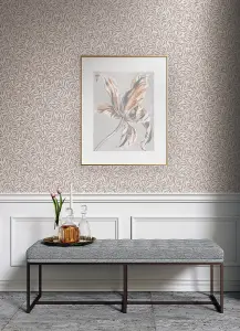 NuWallpaper NUS4475 Wisley Peel & Stick Wallpaper, Terracotta