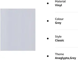 Anaglypta Highlights Classic Storm Grey Wallpaper RD7171