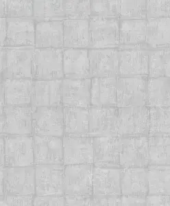 Galerie Eden Collection Dark GreyTextured Tile Effect Wallpaper Roll