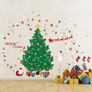 Christmas Decorations Set Wall Stickers Wall Art, DIY Art, Home Decorations, Dec