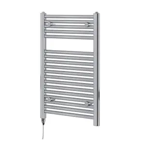 Triton Chrome Electric Heated Towel Rail - 770x500mm