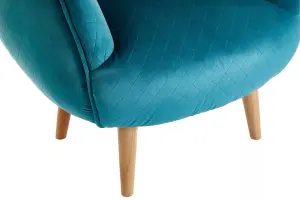 Interiors by Premier Oscar Teal Fabric Chair