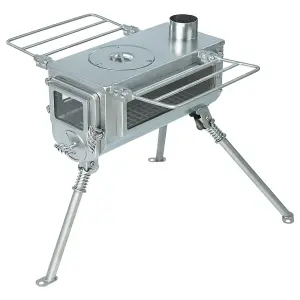 Winnerwell Woodlander Double View Wood Burning Camping Stove, Size Small