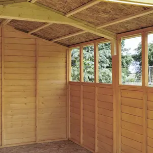 Garden Value 8 Ft. W x 12 Ft. D Overlap Apex Shed No