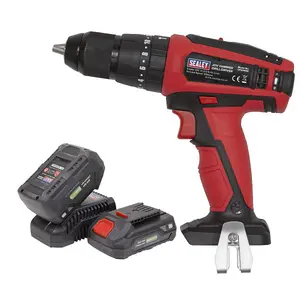 Sealey 20V SV20 Series 13mm Combination Drill - 2 Batteries CP20VDDKIT