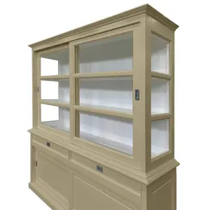 Stiles Display Cabinet Beige