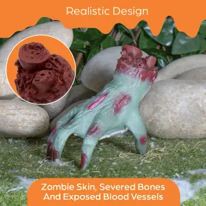 Global Gizmos Crawling Zombie Hand Halloween Decoration / Touch Activated Movements and Noises / Halloween Party