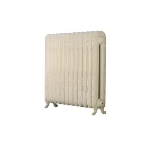 Arroll Daisy Cast iron Cream 12 Column Radiator, (W)814mm x (H)794mm