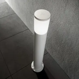 Luminosa Amelia 1 Light Outdoor Bollard Light White IP55, E27