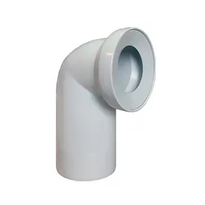 Rawiplast 110mm 90 Deg Elbow Toilet Waste Pan Connector Soil Water Pipe White