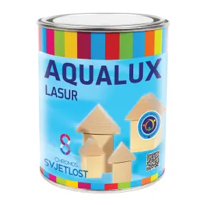 AQUALUX LASUR Waterbased Wood Coating, for Both Exterior and Interior Use