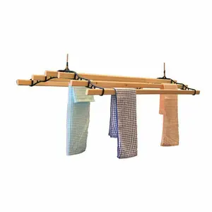 Victorian Ceiling Clothes Airer Black / 240cm D