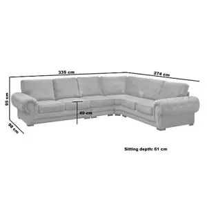 Verona Extended 3c2 Corner Sofa Full Back