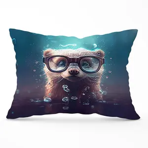 Ferret Splashart Water Cushions 33cm x 48cm