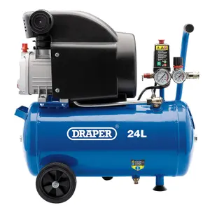 Draper  24L Direct Drive Air Compressor, 1.5kW/2hp 24980