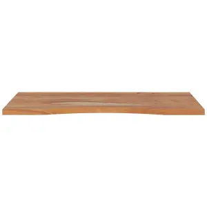 Berkfield Desk Top 80x50x2.5 cm Rectangular Solid Wood Acacia