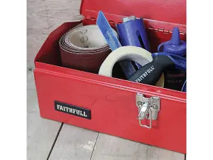 Faithfull TBH102B Metal Barn Toolbox 42cm (16in) FAITBB16