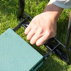 Outsunny 2In1 Folding Garden Kneeler Foam Chair Pad Support Bench Gardening Tool