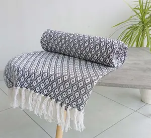 Rapport Home Eden Blanket/Throw Charcoal 178x254cm