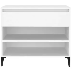 Berkfield Shoe Cabinet White 70x36x60 cm Engineered Wood