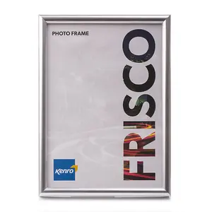 Kenro Frisco Series Silver Photo Frame 11x14 Inch / 28x35cm Freestanding or Wall Hanging with Glass Front - FR2835S