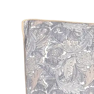 William Morris Acanthus Neutral Grey Filled Decorative Throw Scatter Cushion - 43 x 43cm - Set of 2