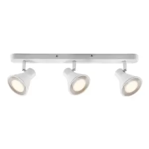 Nordlux Eik 3-Spot Indoor Dining Kitchen Metal Spot Light in White (Diam) 8.5cm