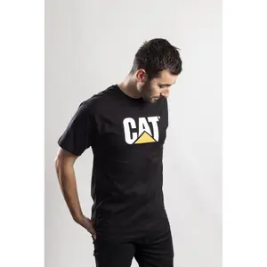 Caterpillar - Trademark Logo T-Shirt - Black - Tee Shirt - L